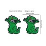 Cartoon - Rugrats - Reptar Silicone Focal