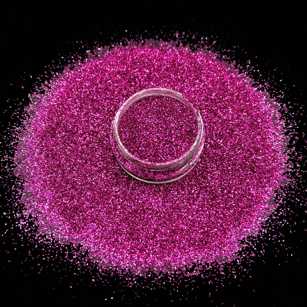 Glitter Breast Cancer Raspberry Fine 1 oz