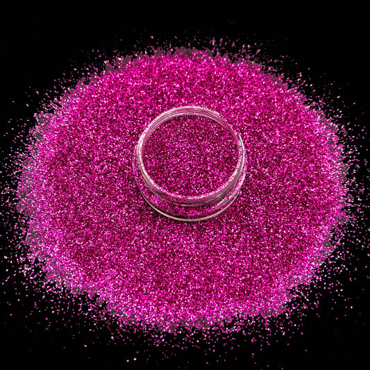 Glitter Breast Cancer Raspberry Fine 1 oz