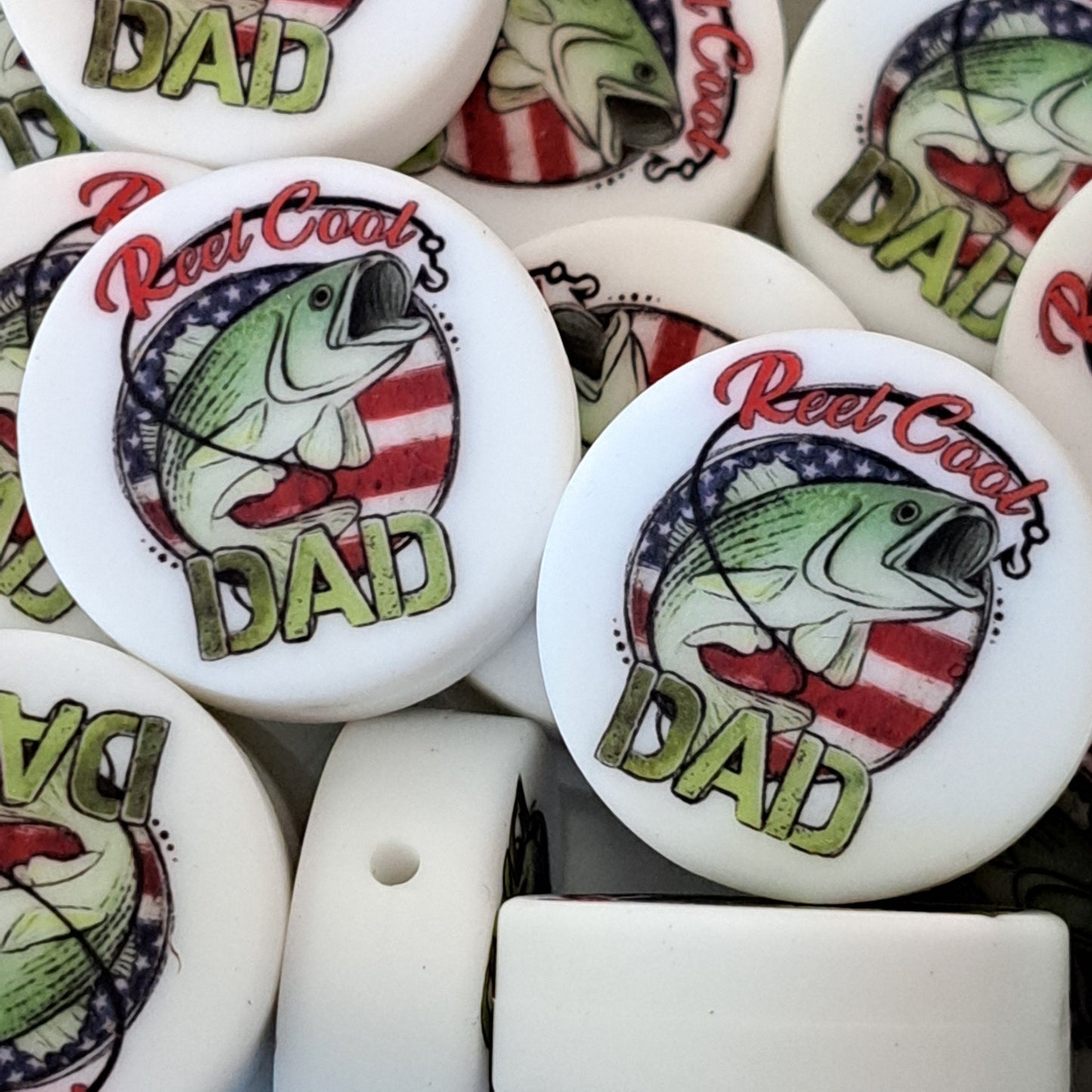 Dad - Reel Cool Dad Printed Silicone Focal