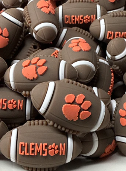 College - 3D Clemson Football Silicone Focal