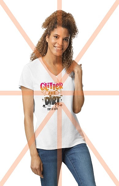 Glitter and Dirt Mom of Both Tee or Print