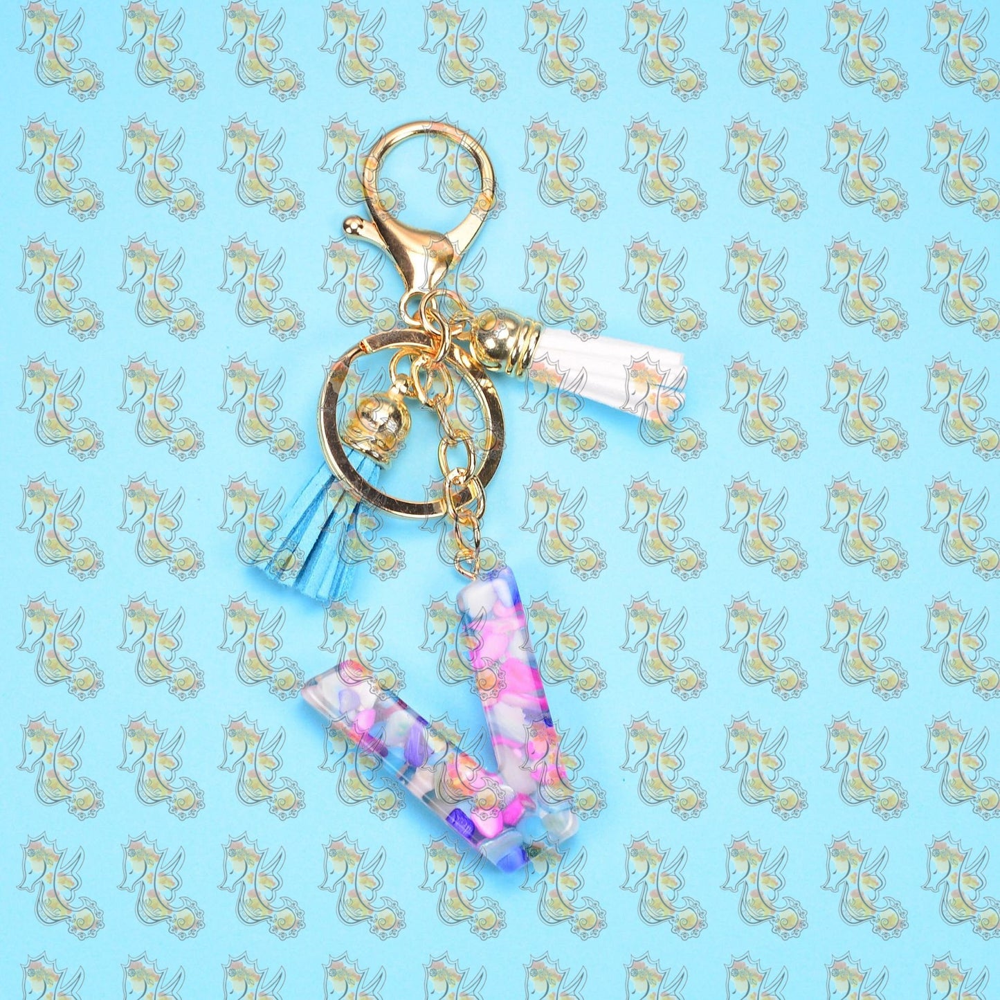 Alphabet Keychains with Tassel