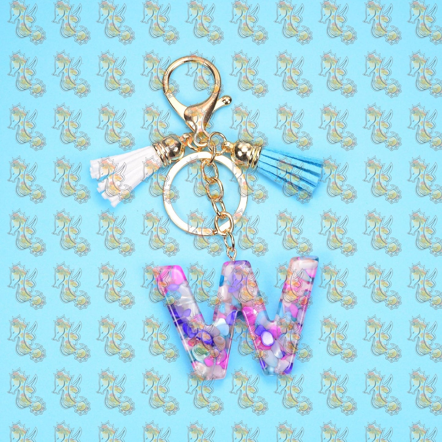 Alphabet Keychains with Tassel