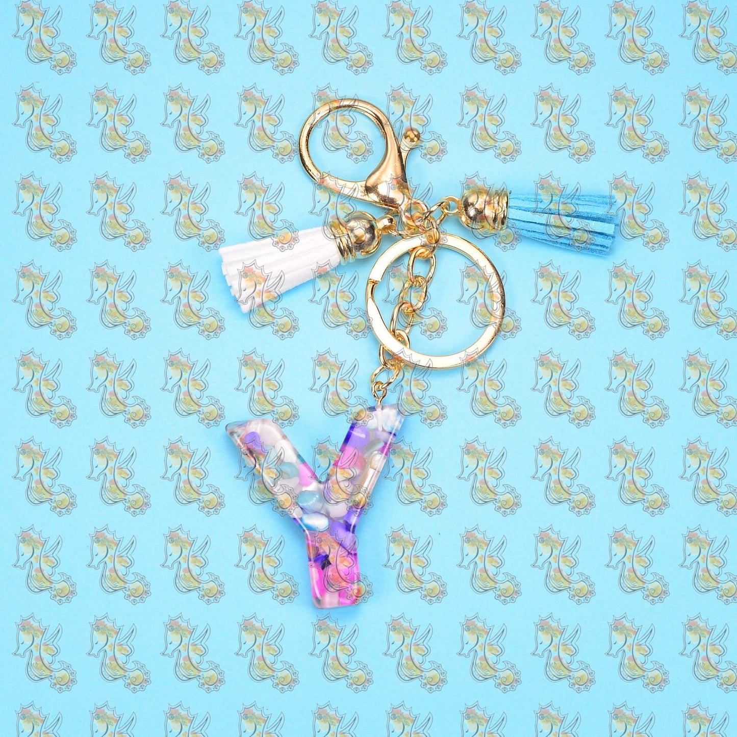 Alphabet Keychains with Tassel