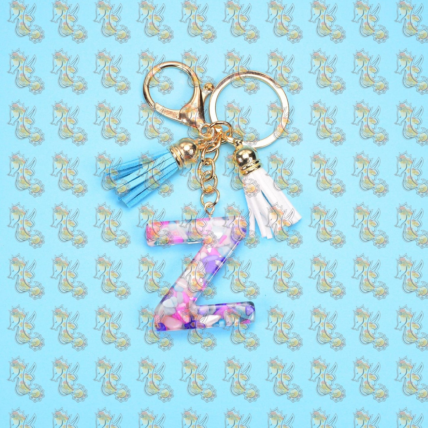 Alphabet Keychains with Tassel