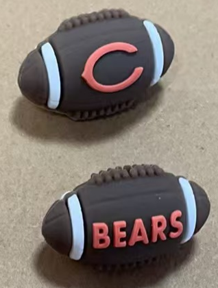 Football - 3D Football Chicago Bears Silicone Focal