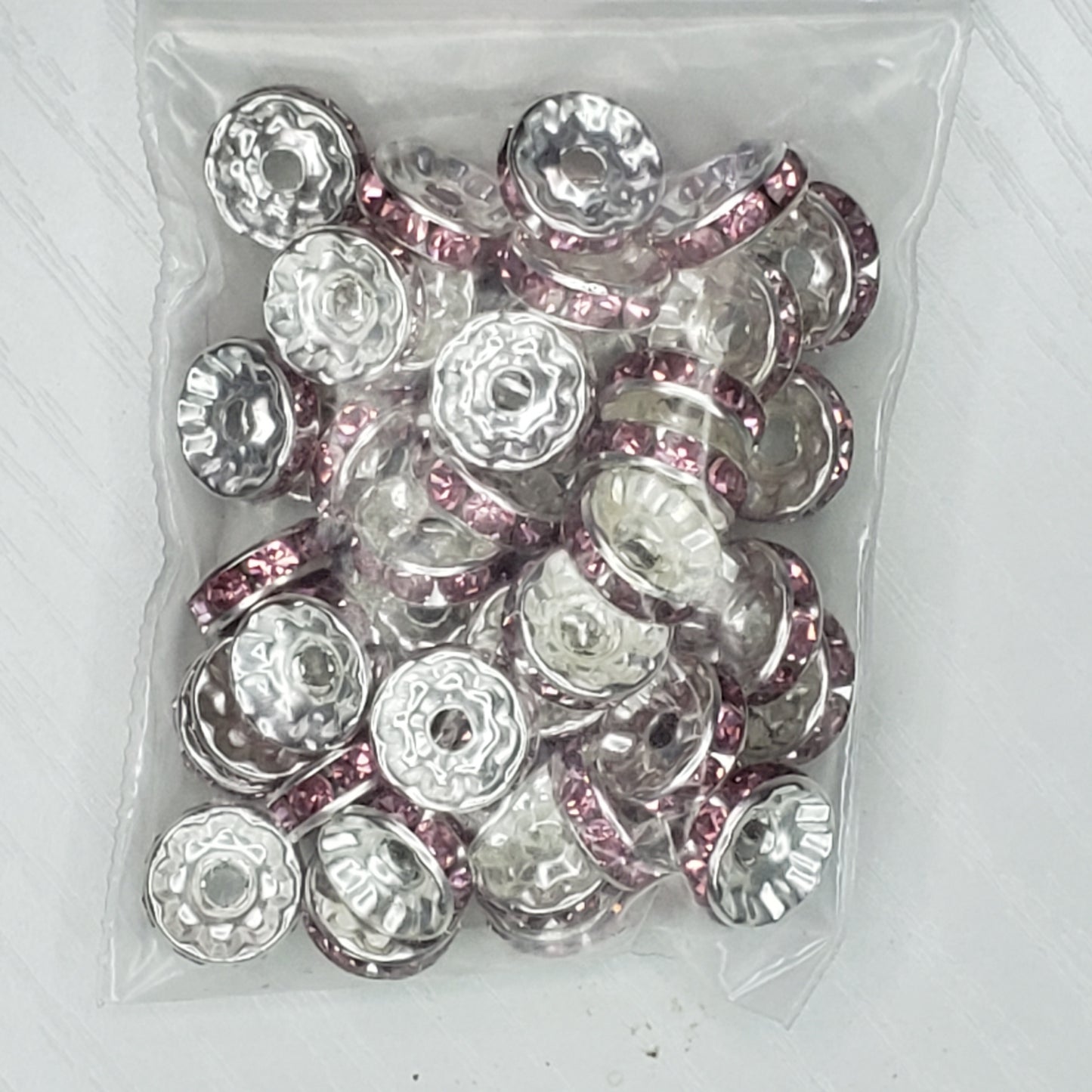 Rondelle 10mm Spacer Beads - 15 Bead Count