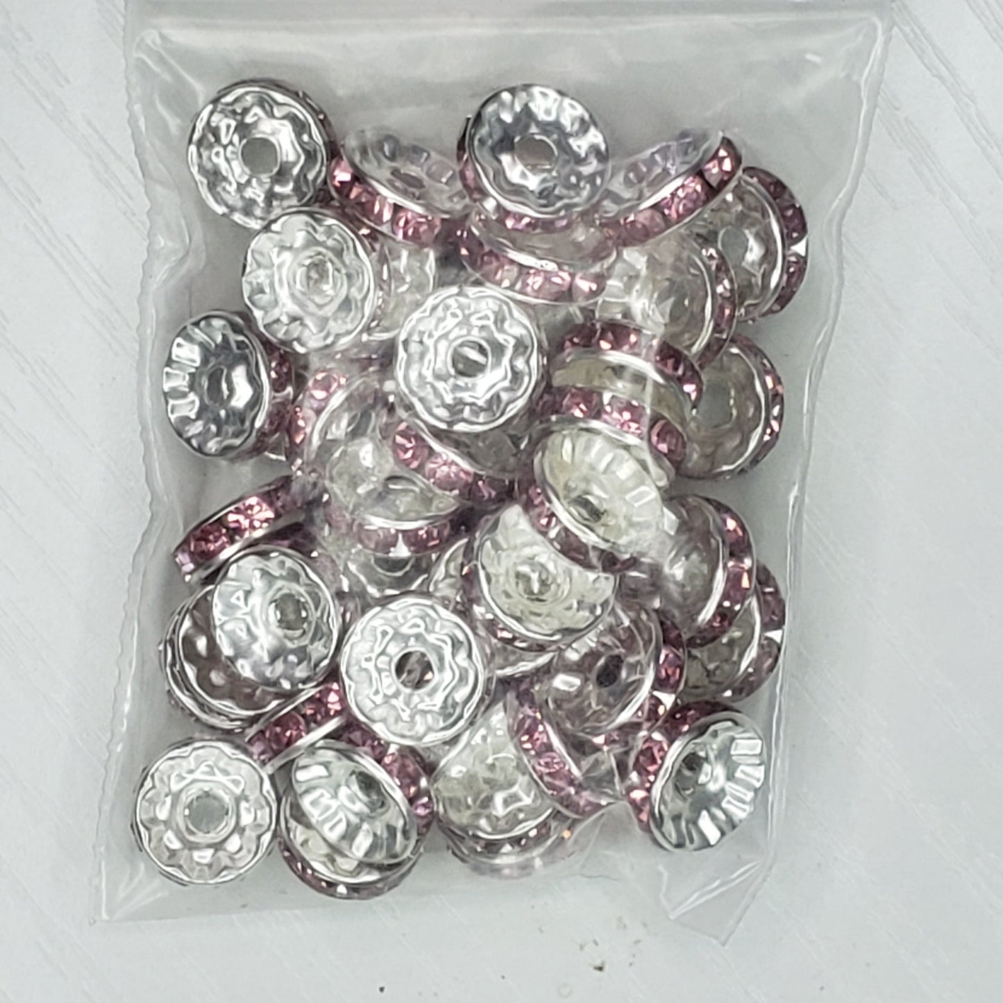 Rondelle 12mm Spacer Beads - 10 Count