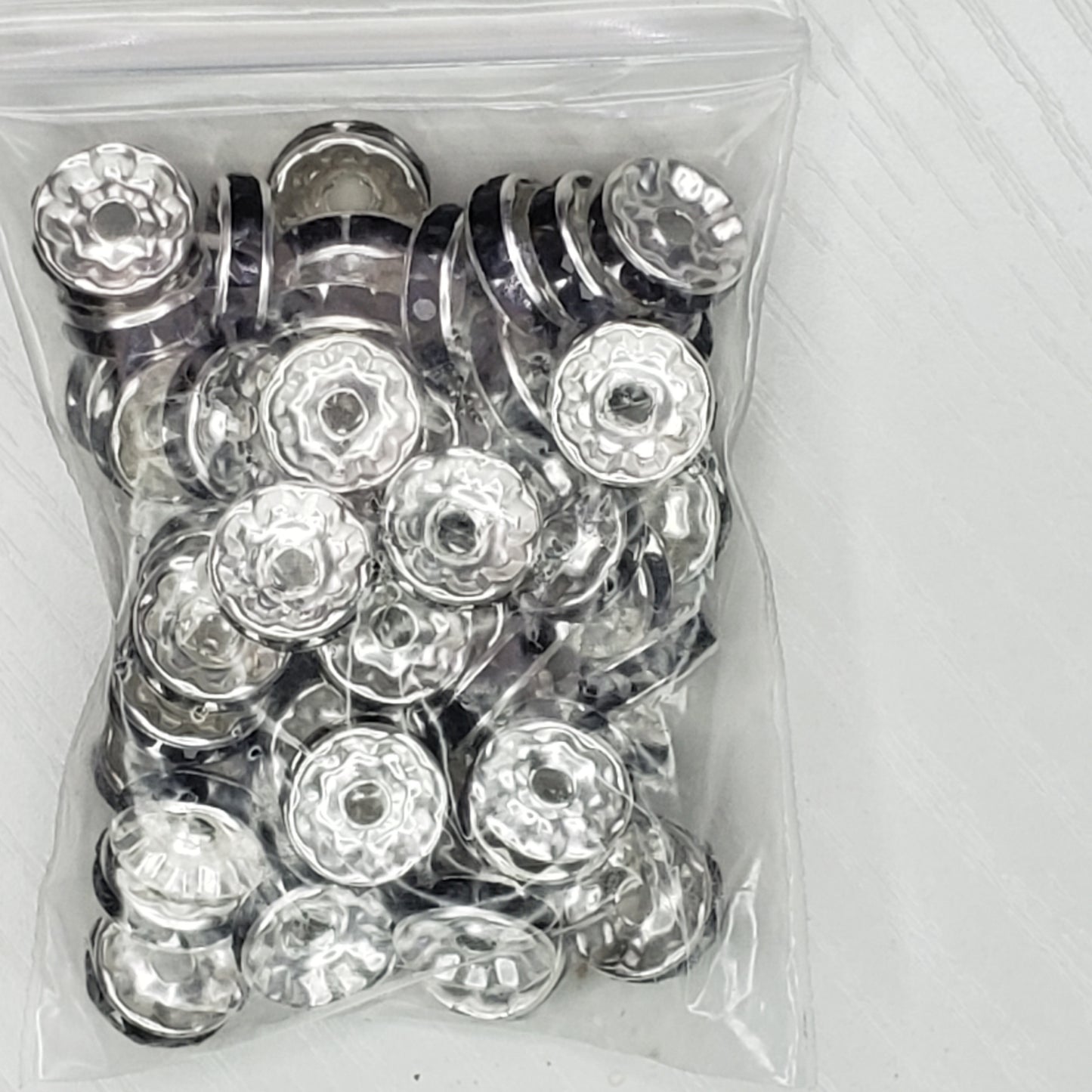 Rondelle 10mm Spacer Beads - 15 Bead Count