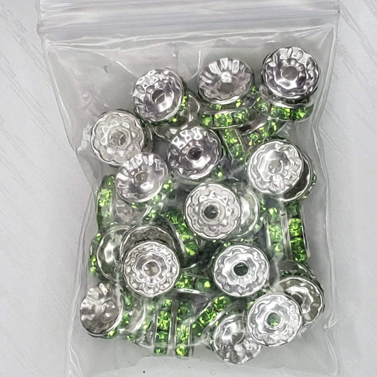 Rondelle 12mm Spacer Beads - 10 Count