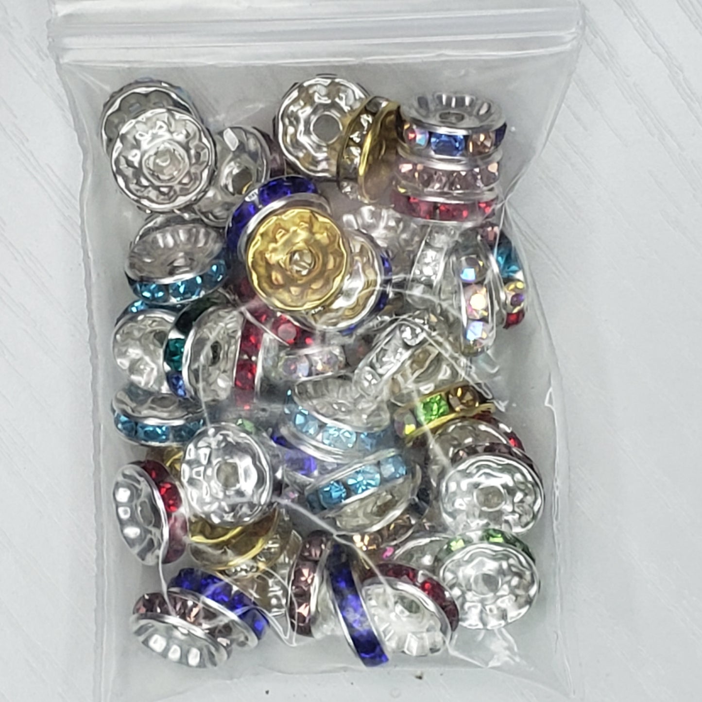 Rondelle 10mm Spacer Beads - 15 Bead Count