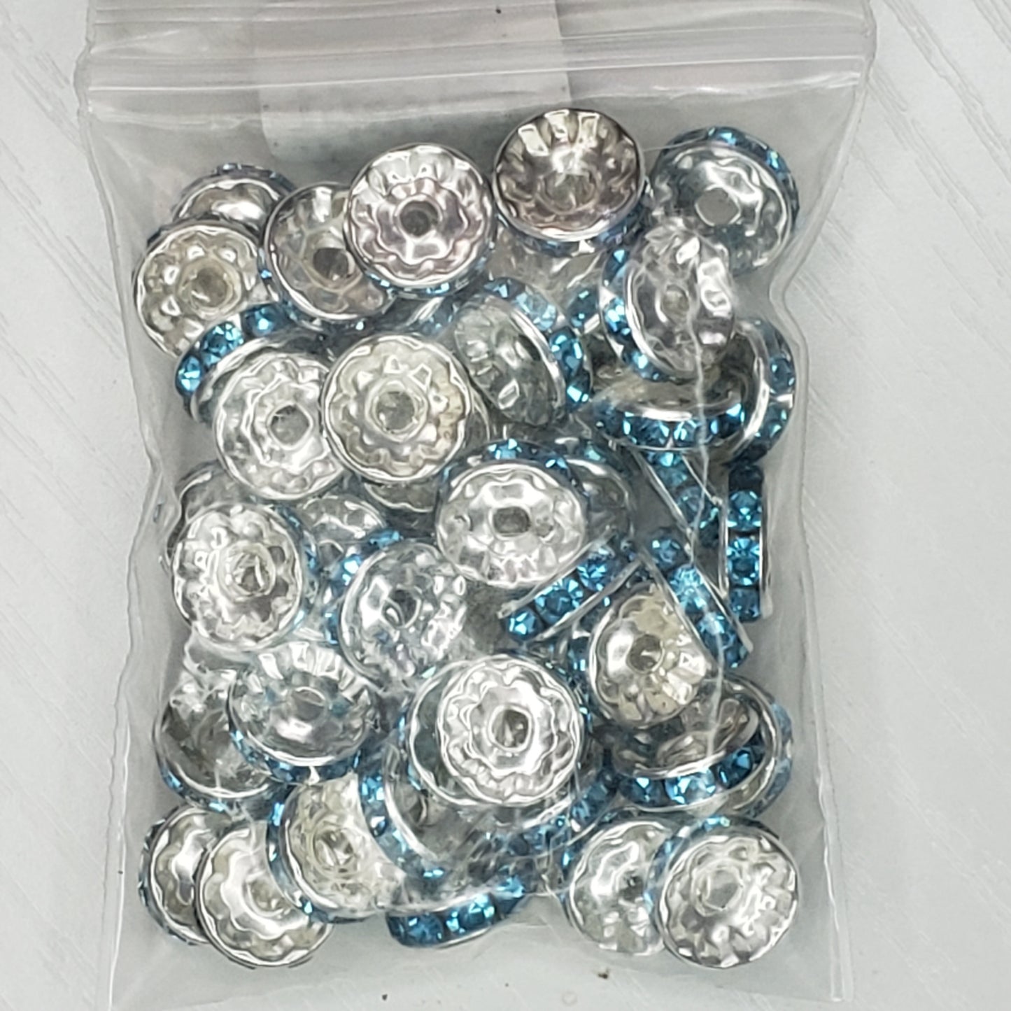 Rondelle 10mm Spacer Beads - 15 Bead Count