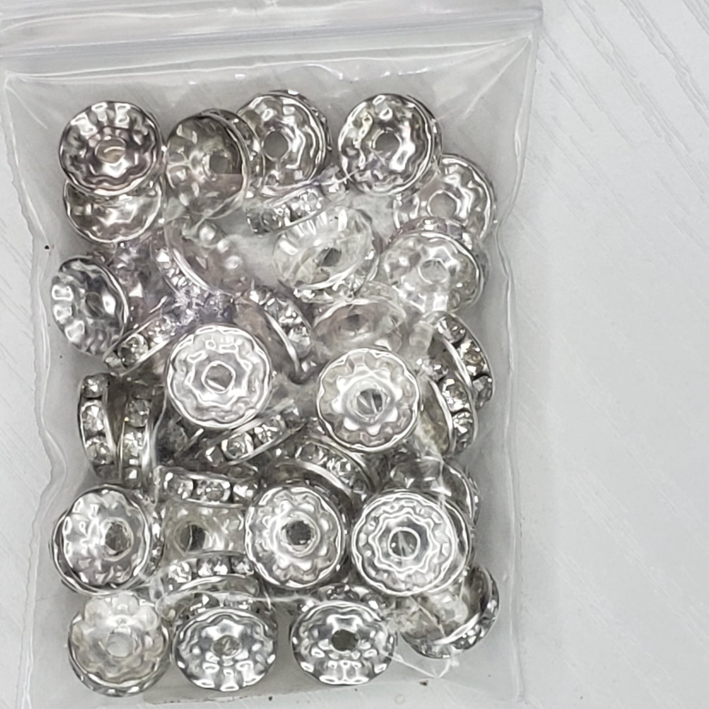 Rondelle 10mm Spacer Beads - 15 Bead Count