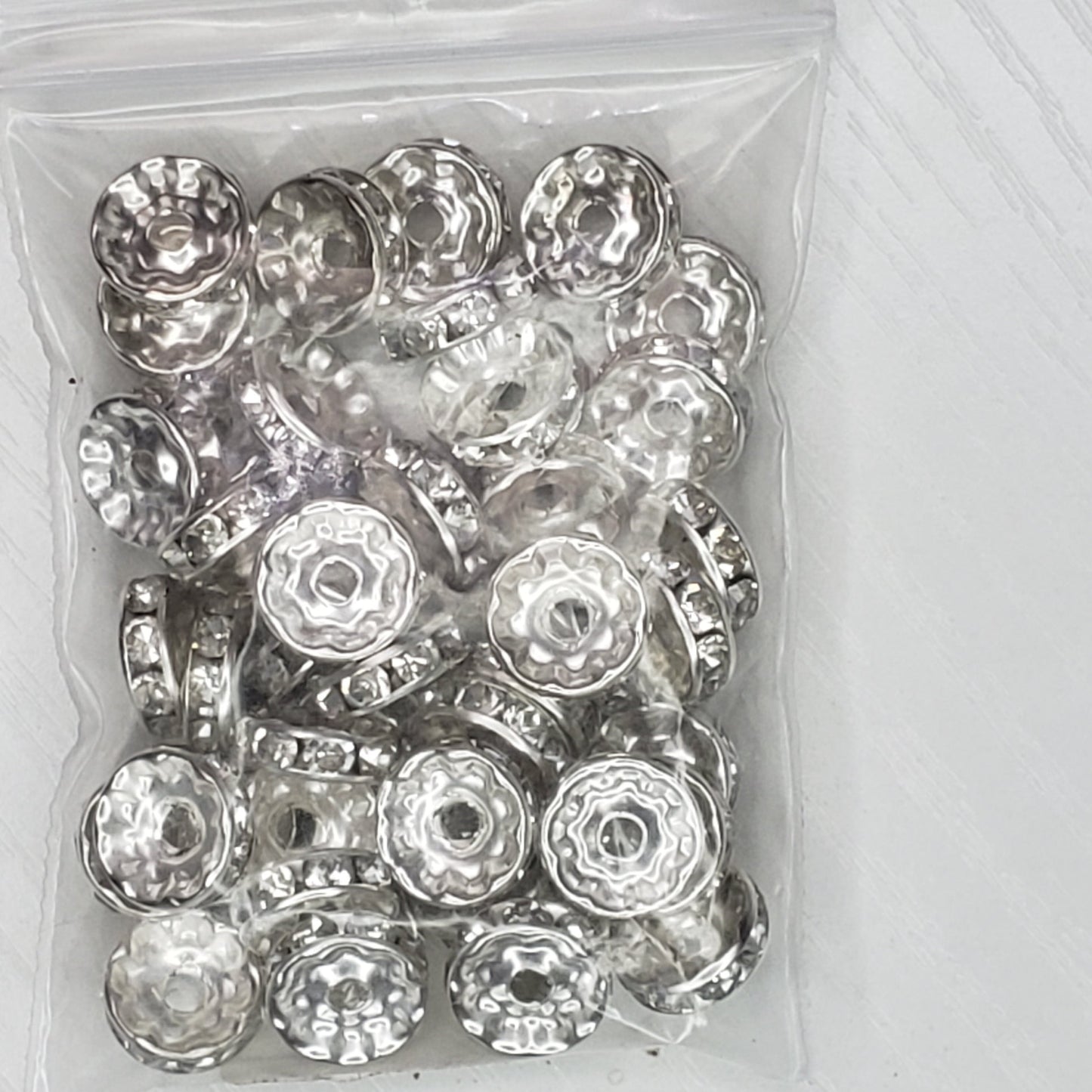 Rondelle 12mm Spacer Beads - 10 Count