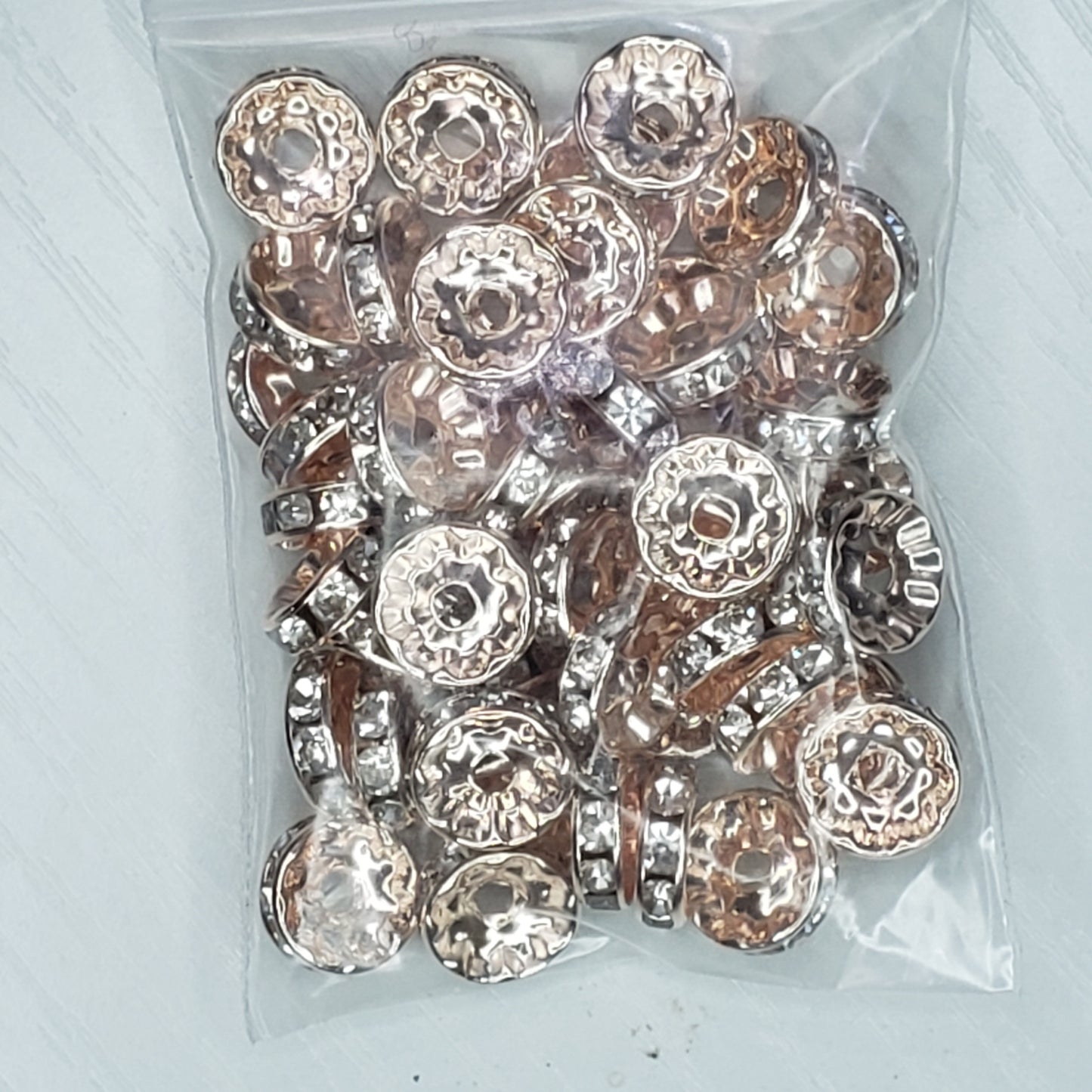 Rondelle 10mm Spacer Beads - 15 Bead Count