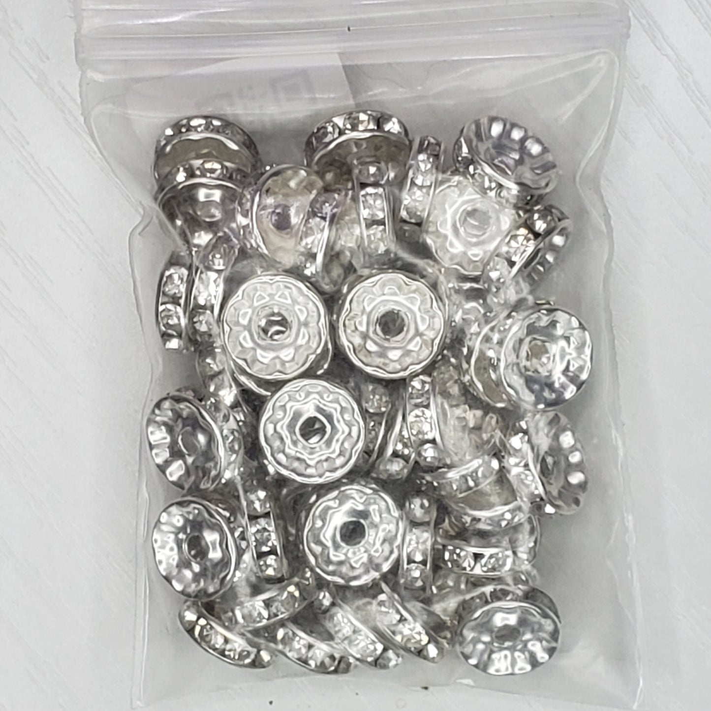 Rondelle 10mm Spacer Beads - 15 Bead Count