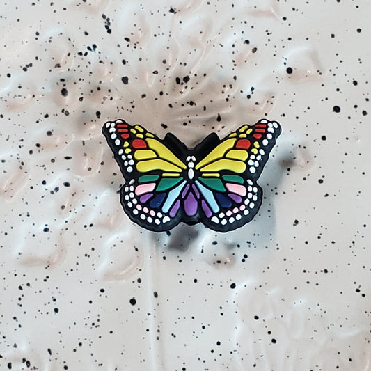 Animal - Butterfly Rainbow Silicone Focal