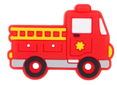 Profession - Fire - Fire Truck  Silicone Focal