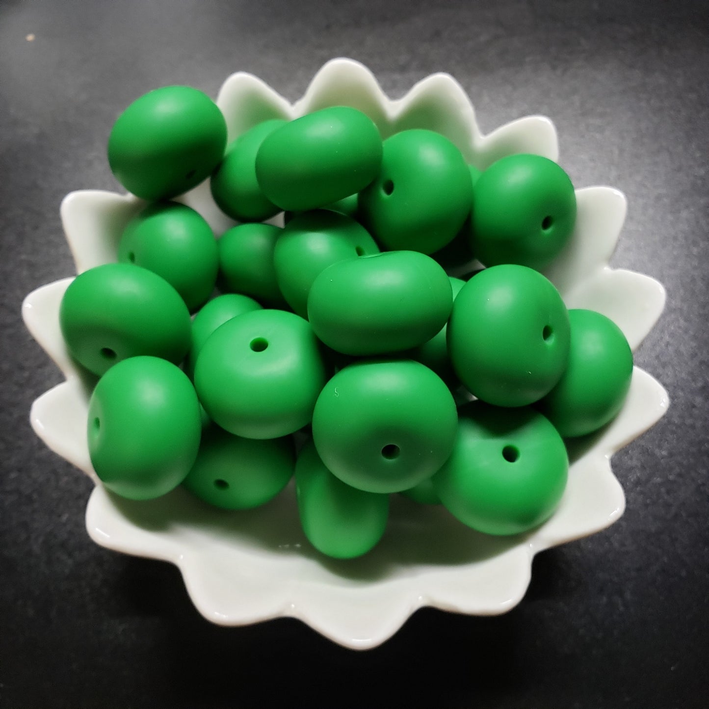 20mm Solid Abacus Silicone Bead