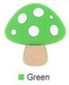 Plant - Mushroom Green Silicone Focal