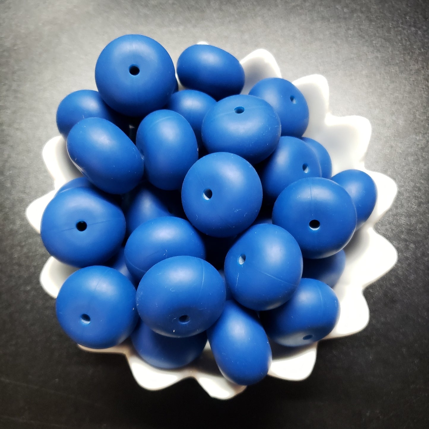 20mm Solid Abacus Silicone Bead